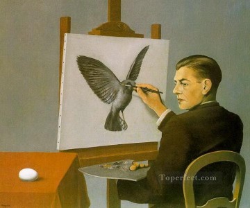 clarividencia autorretrato 1936 Surrealismo Pinturas al óleo